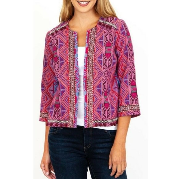 Kut from the Kloth Gwyneth Colorful Tapestry Jacket Blazer NWT - Picture 1 of 16